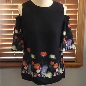 Ted Baker floral off the shoulder top